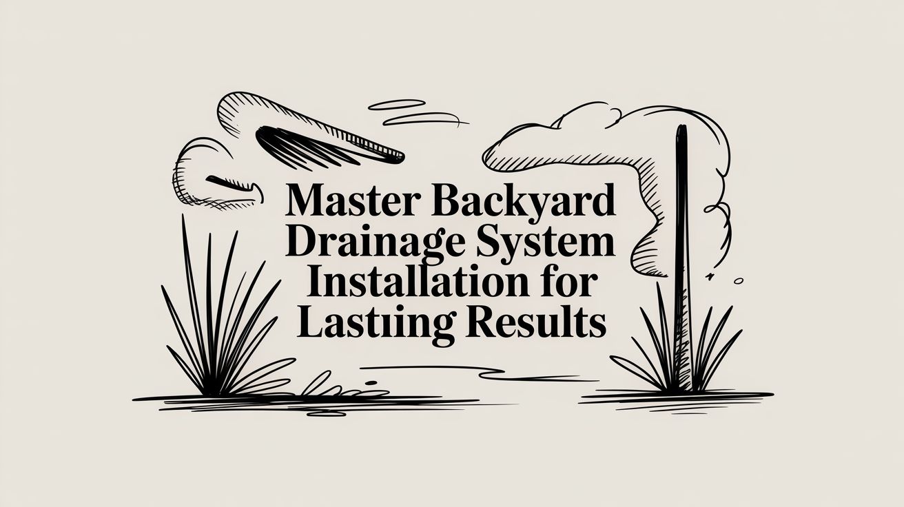 Master Backyard Drainage System Installation For Lasting Results