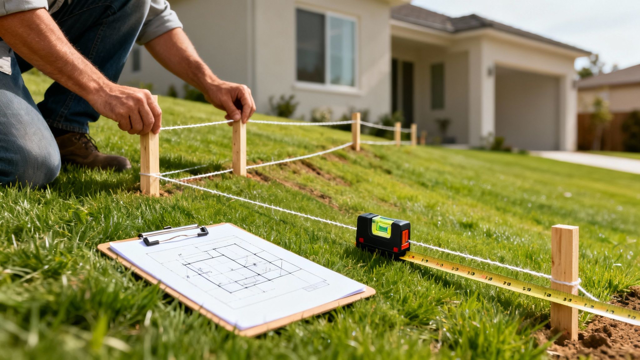 Planning backyard drainage