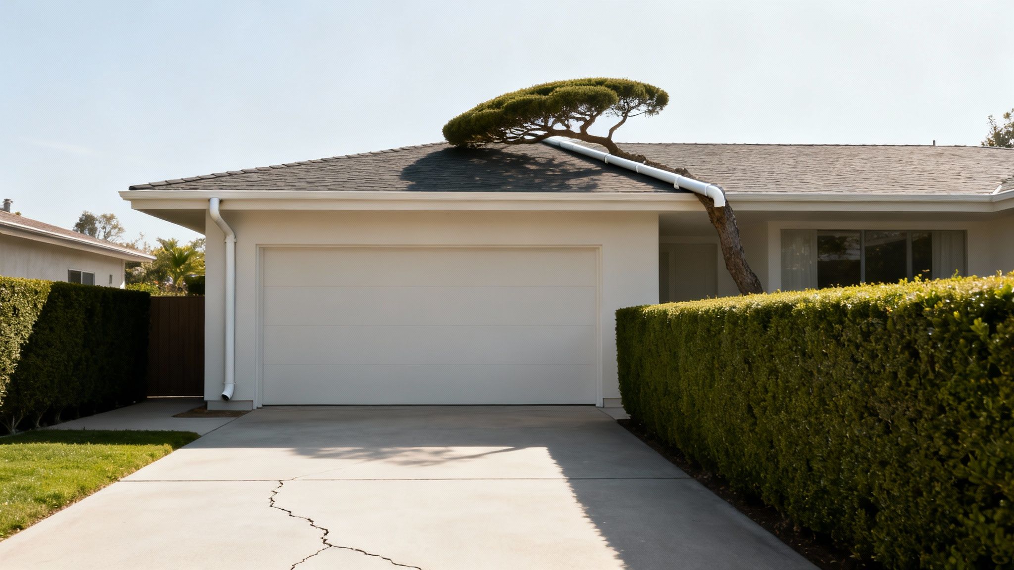A well-maintained home exterior with good curb appeal.