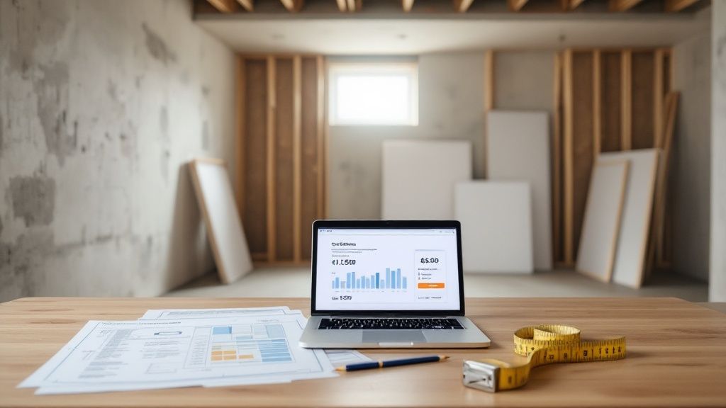 Using a Basement Finishing Cost Calculator