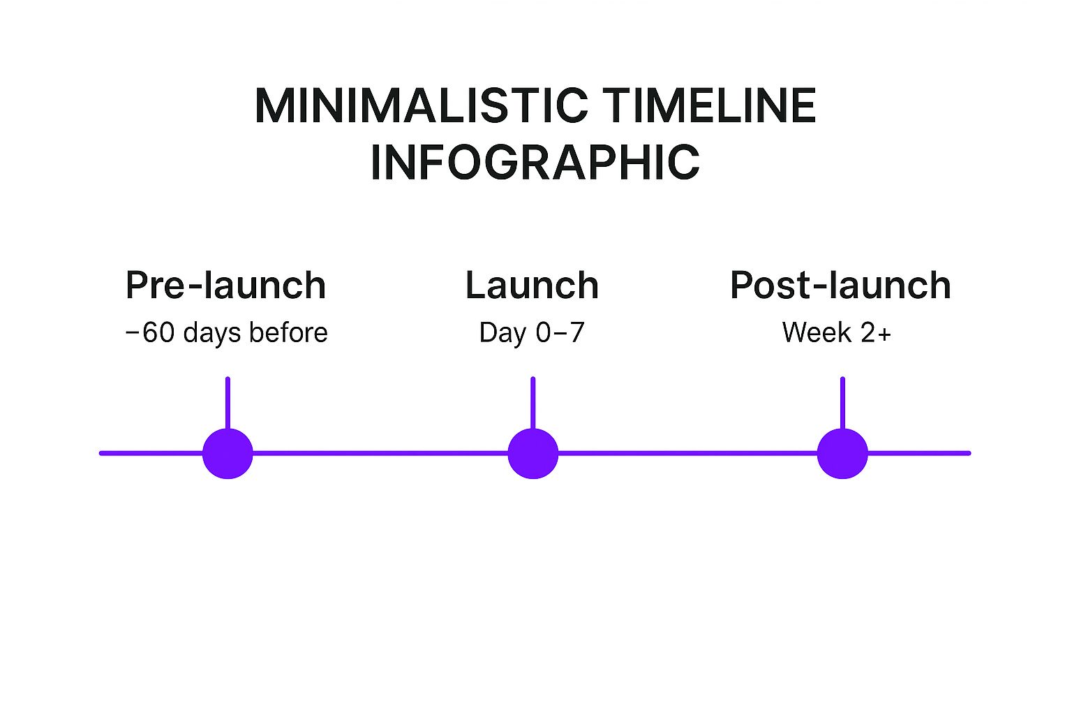 Infographic showing key data about Product Launch Marketing Strategy
