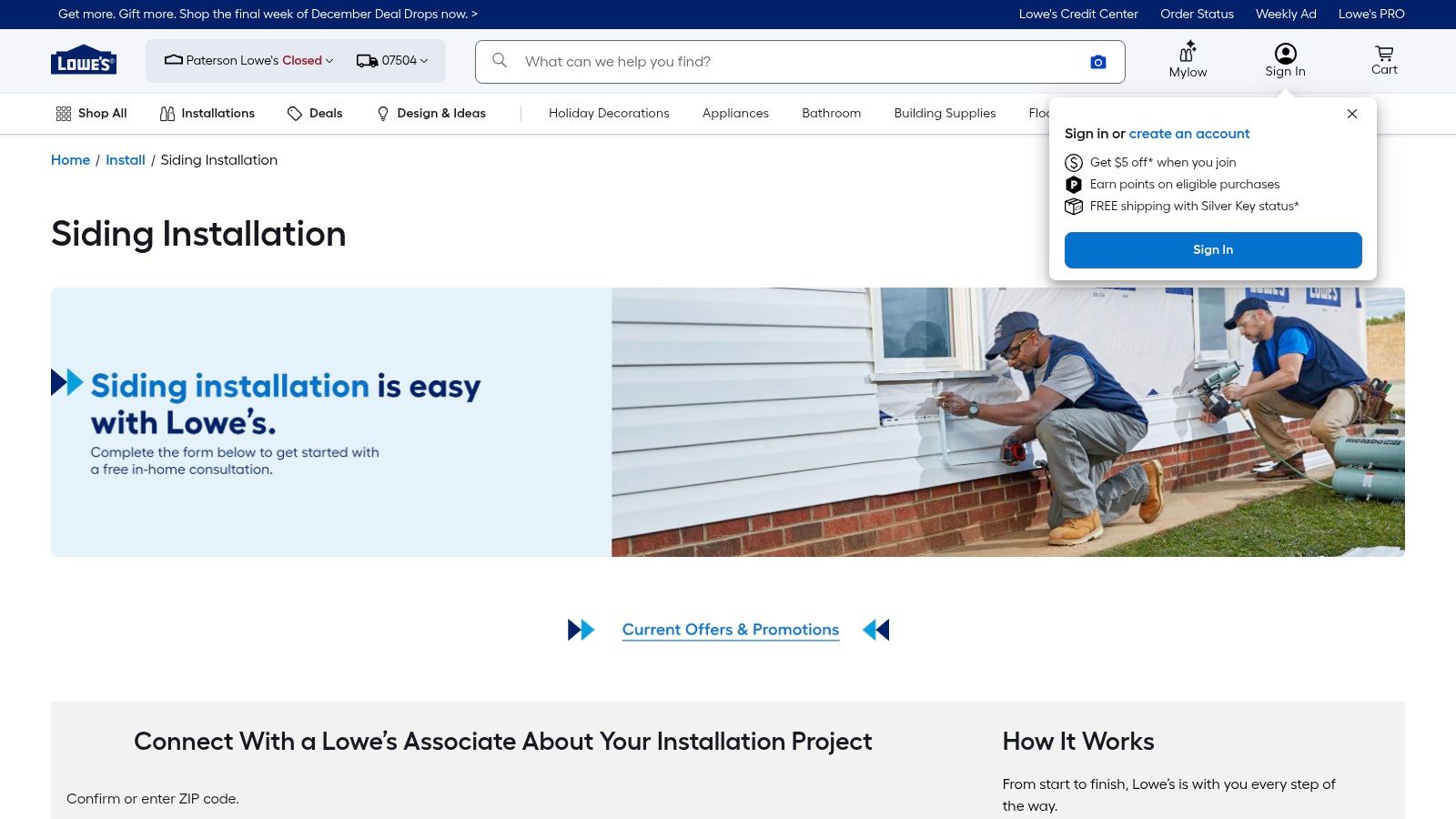 Lowe's Siding Installation