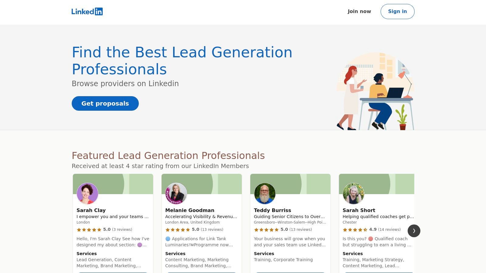 LinkedIn Services Marketplace