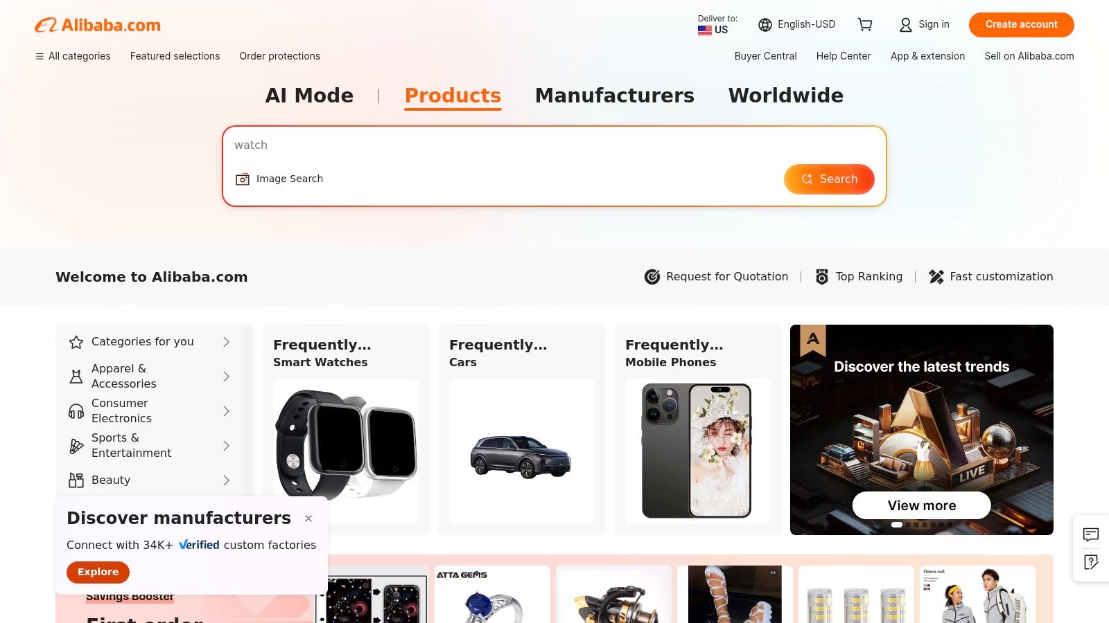Alibaba.com (with Trade Assurance)