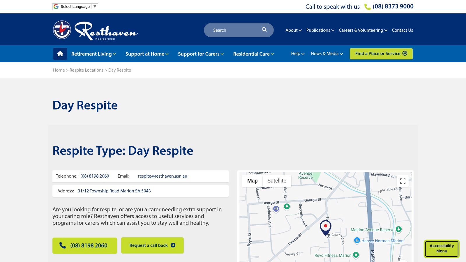 Resthaven Community Respite Services