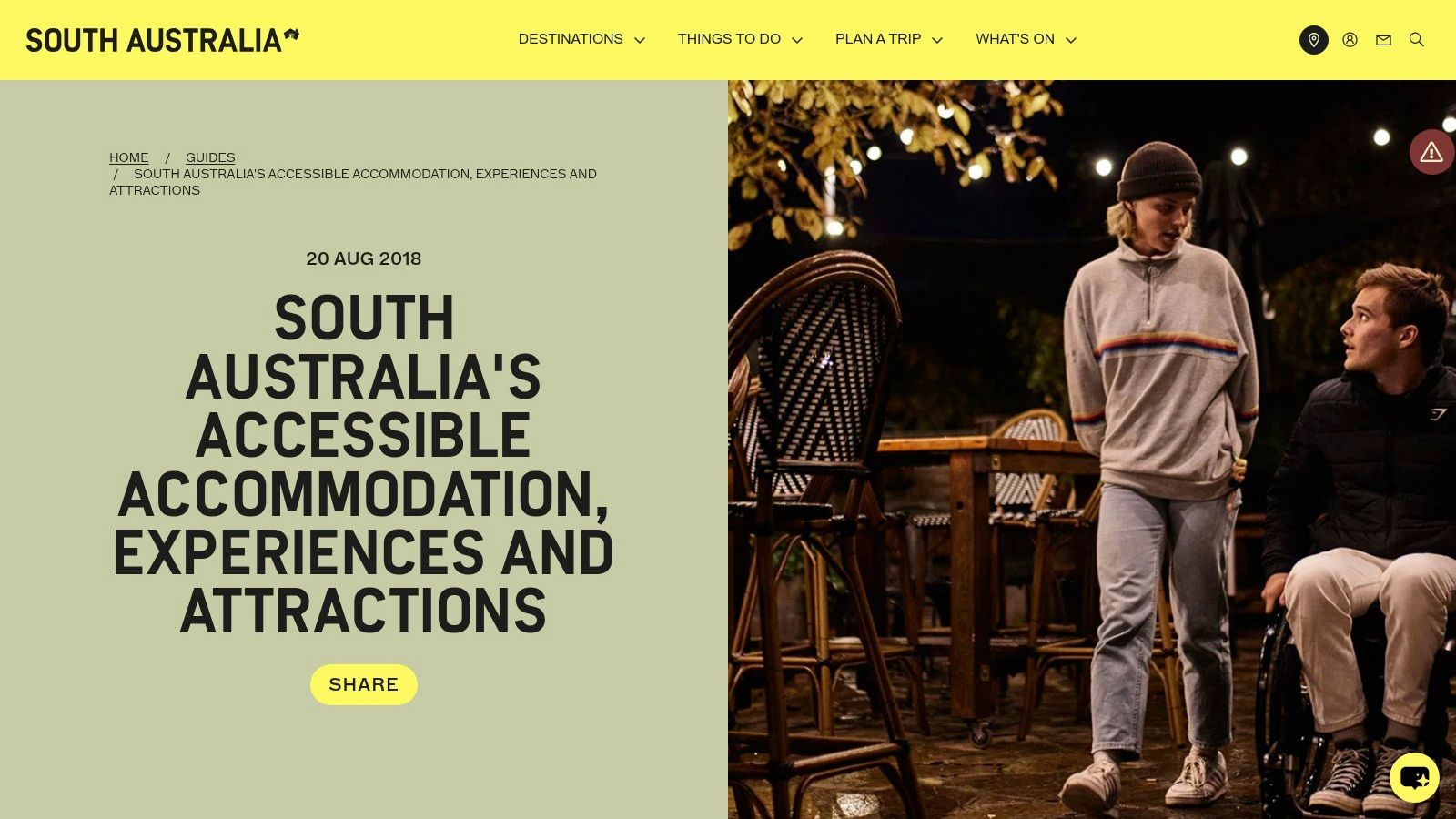 SouthAustralia.com (Official SA Tourism – Accessible Travel)