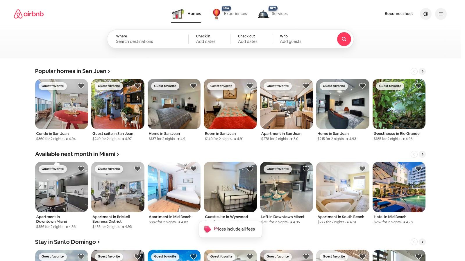 Airbnb (with Accessibility filters and the “Adapted” category)