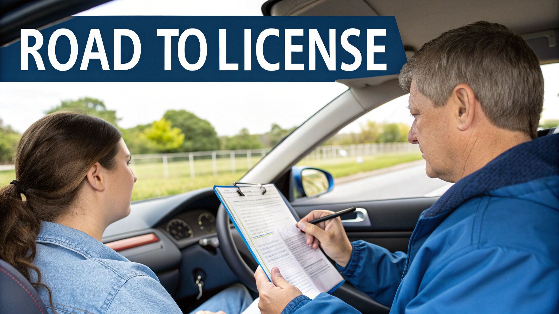 A scenic road curving through green hills, representing the journey ahead.