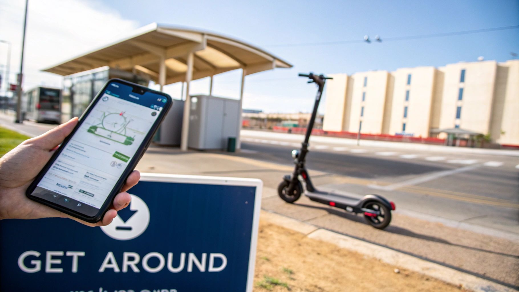 A person with a backpack waiting for a train in a modern subway station.