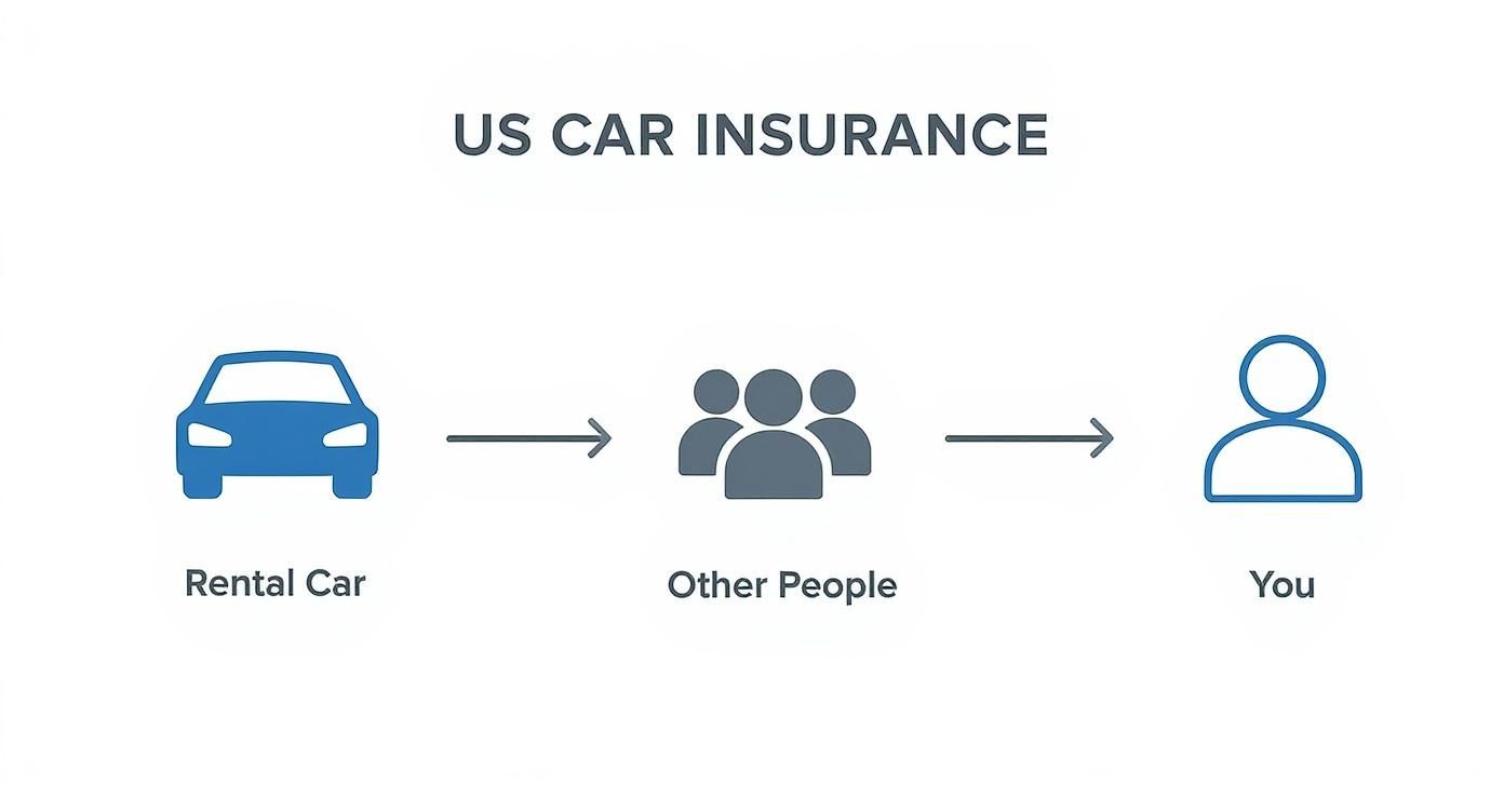 Infographic about usa car rental for foreigners