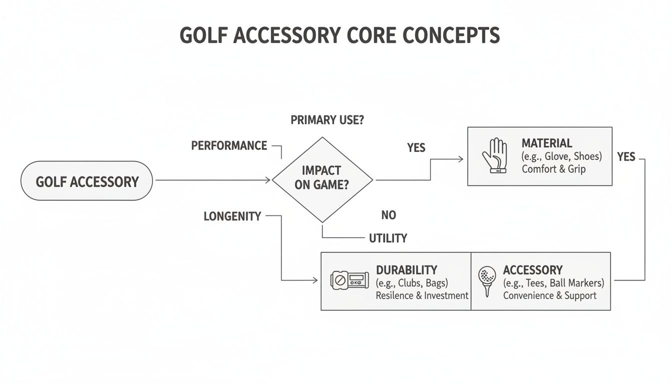 Infographic about best golf accessories for men