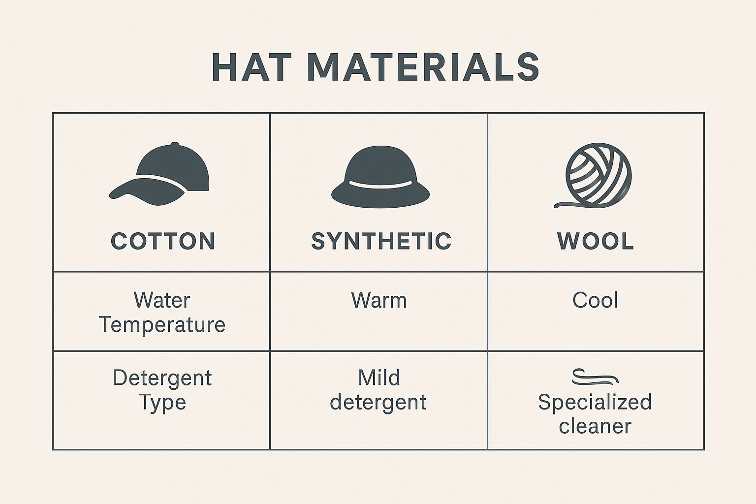Infographic about how to clean golf hats