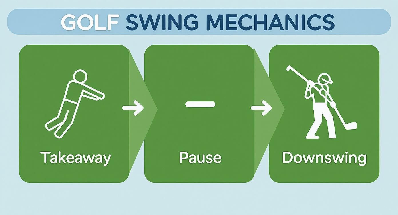 Infographic about how to improve golf swing
