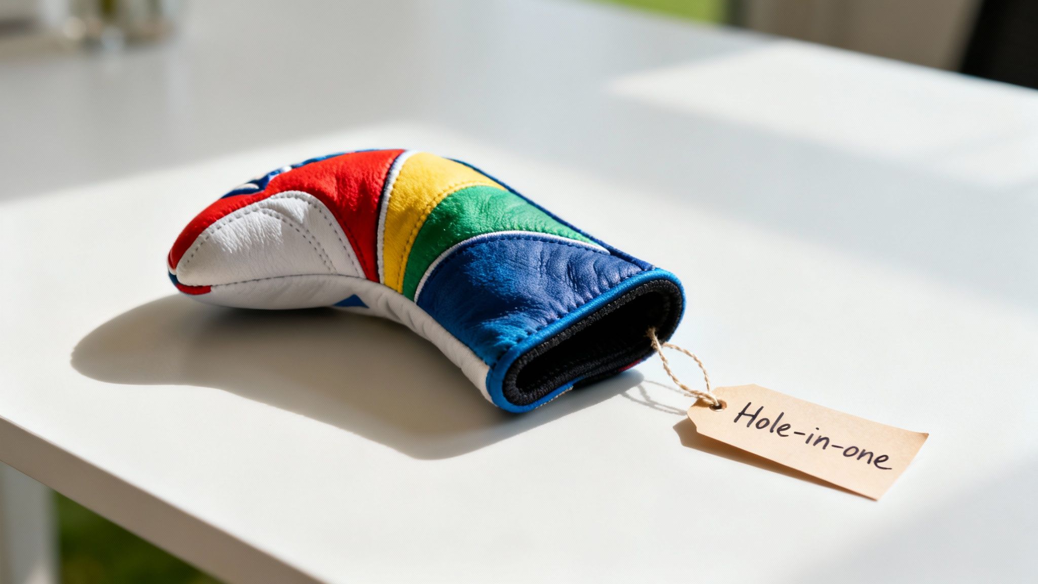 Group of friends laughing and enjoying a game of golf on a sunny day