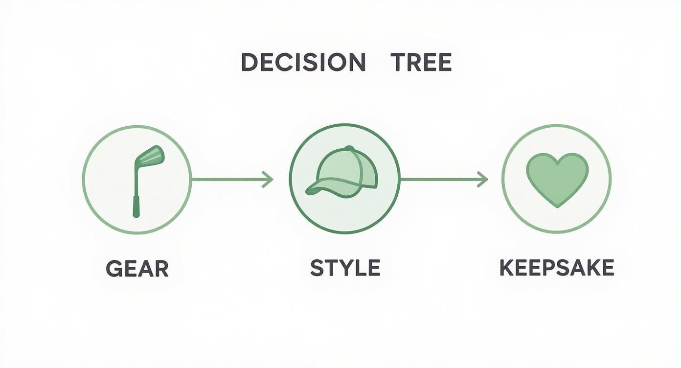 Infographic about best golf gifts for women