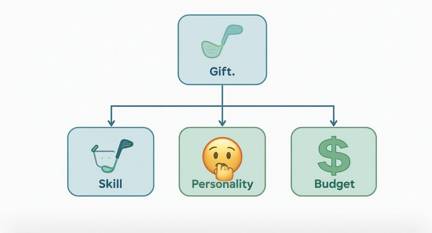 Infographic about best golf gifts for men