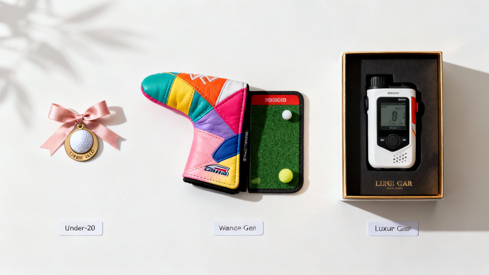 Female golfers in action