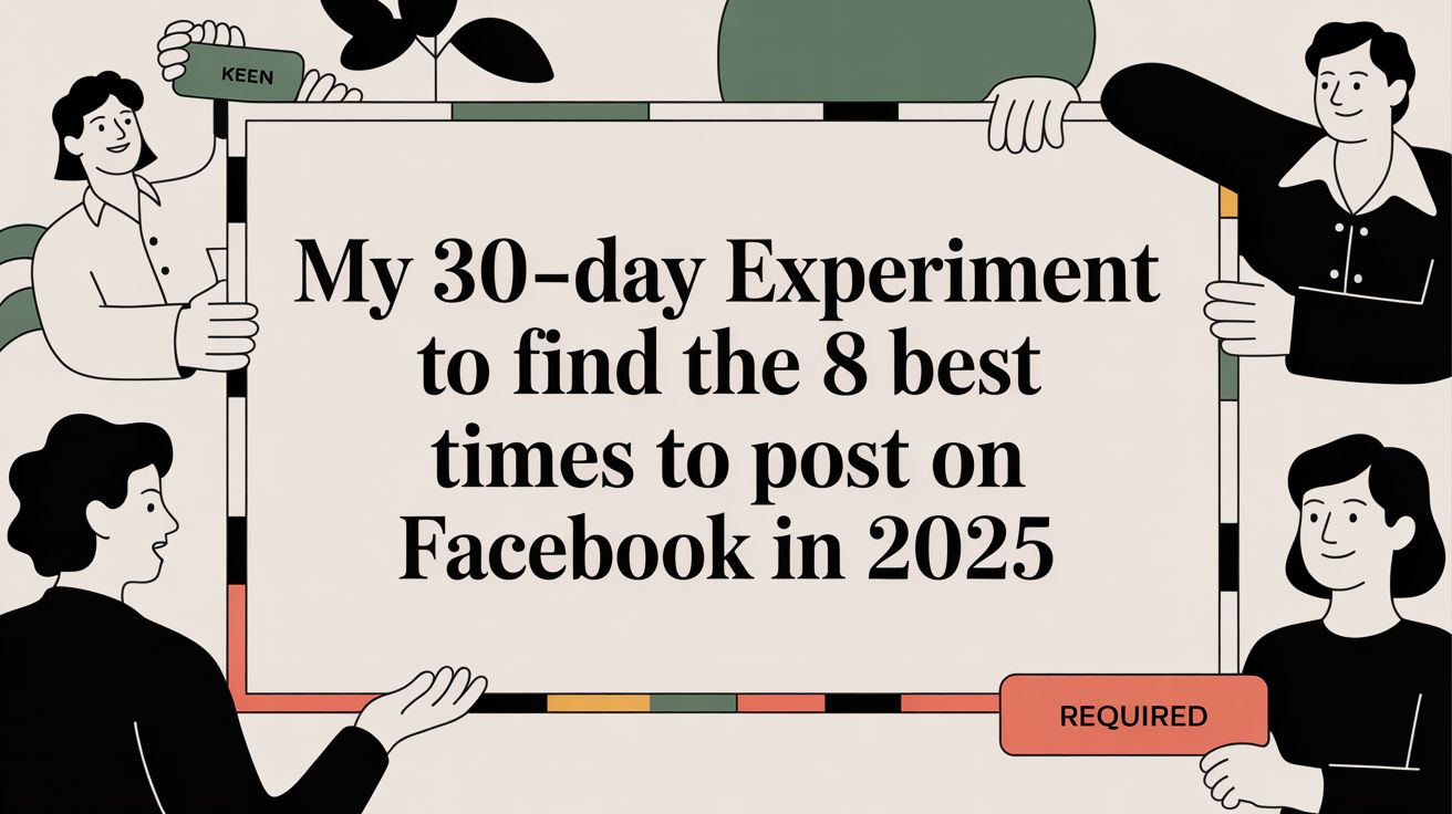 My 30-Day Experiment to Find the 8 Best Times to Post on Facebook in 2025