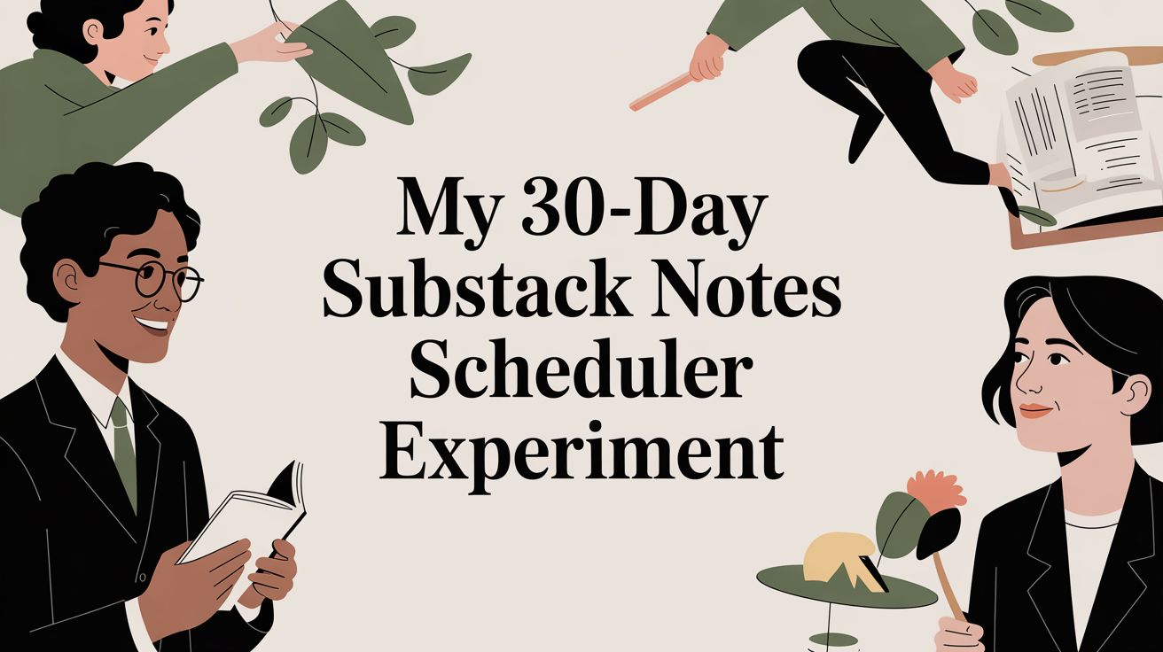 My 30-Day Substack Notes Scheduler Experiment: How I Tripled My Subscribers