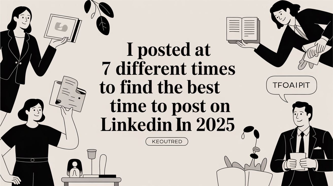 I Posted at 7 Different Times to Find the Best Time to Post on LinkedIn in 2025