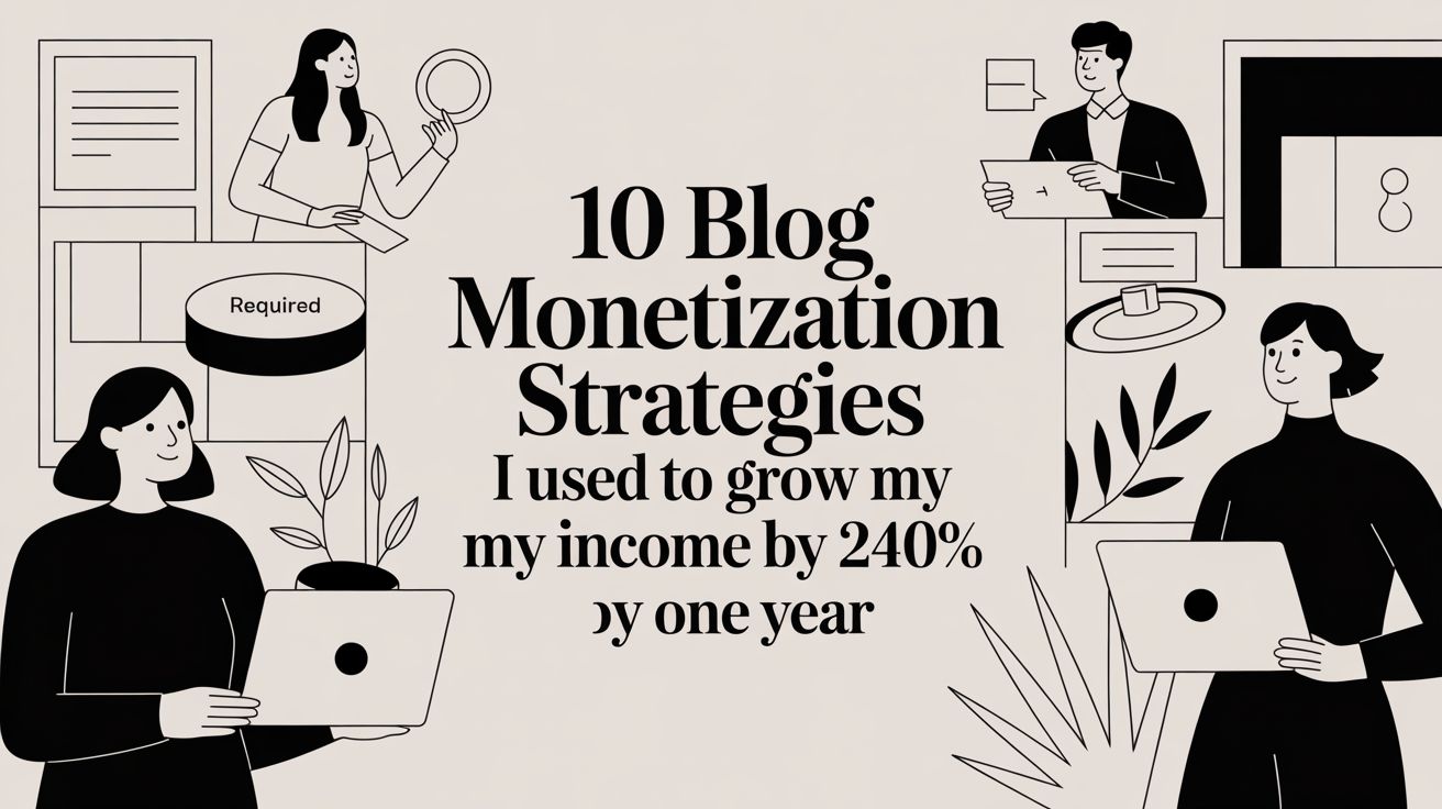 10 Blog Monetization Strategies I Used to Grow My Income by 240% in One Year