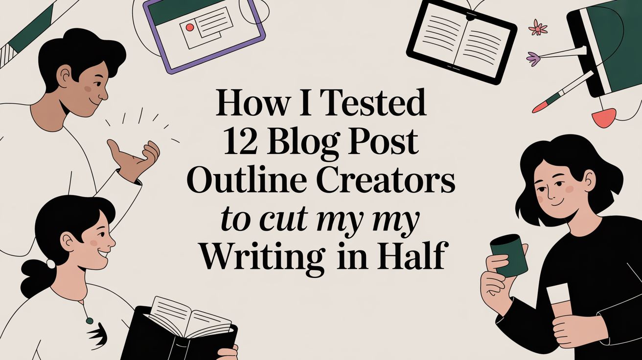 How I Tested 12 Blog Post Outline Creators to Cut My Writing Time in Half