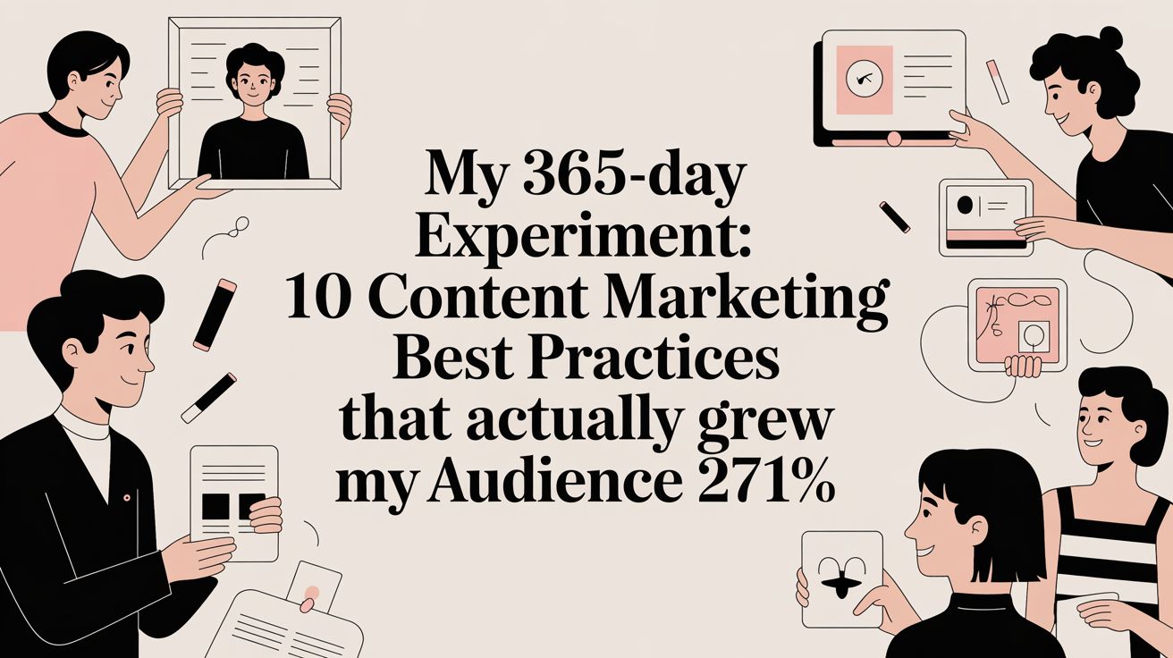 My 365-Day Experiment: 10 Content Marketing Best Practices That Actually Grew My Audience 271%