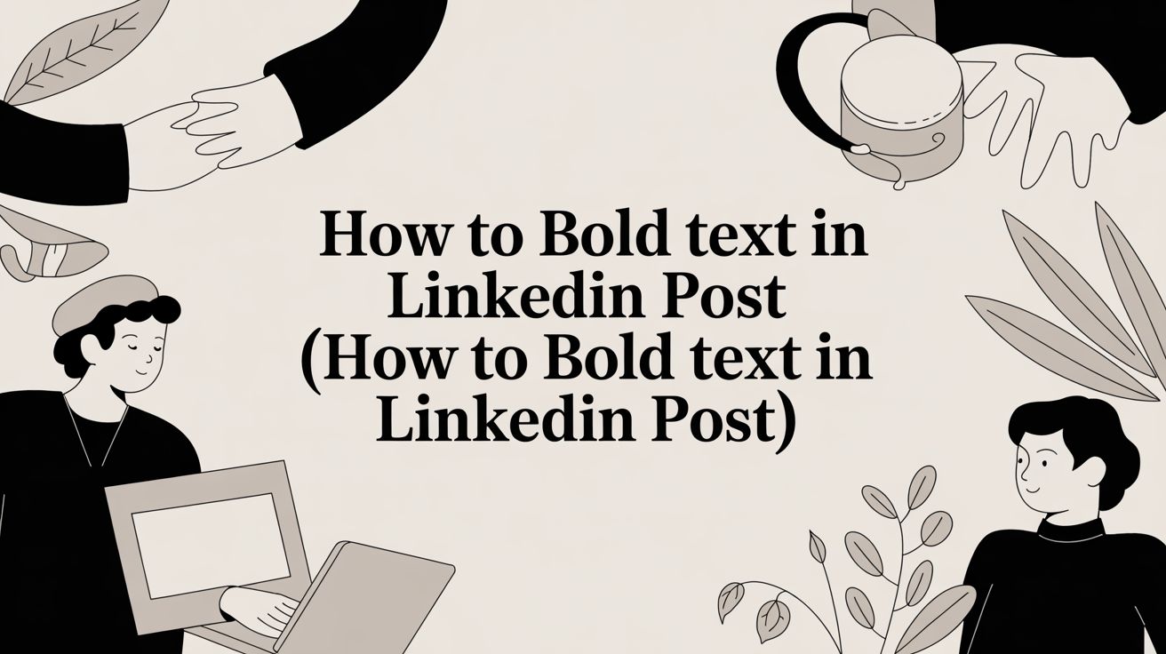 How to Bold Text in LinkedIn Post (and Actually Get More Views)