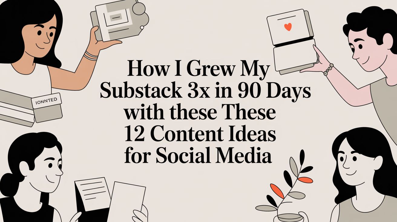 How I Grew My Substack 3x in 90 Days With These 12 Content Ideas for Social Media