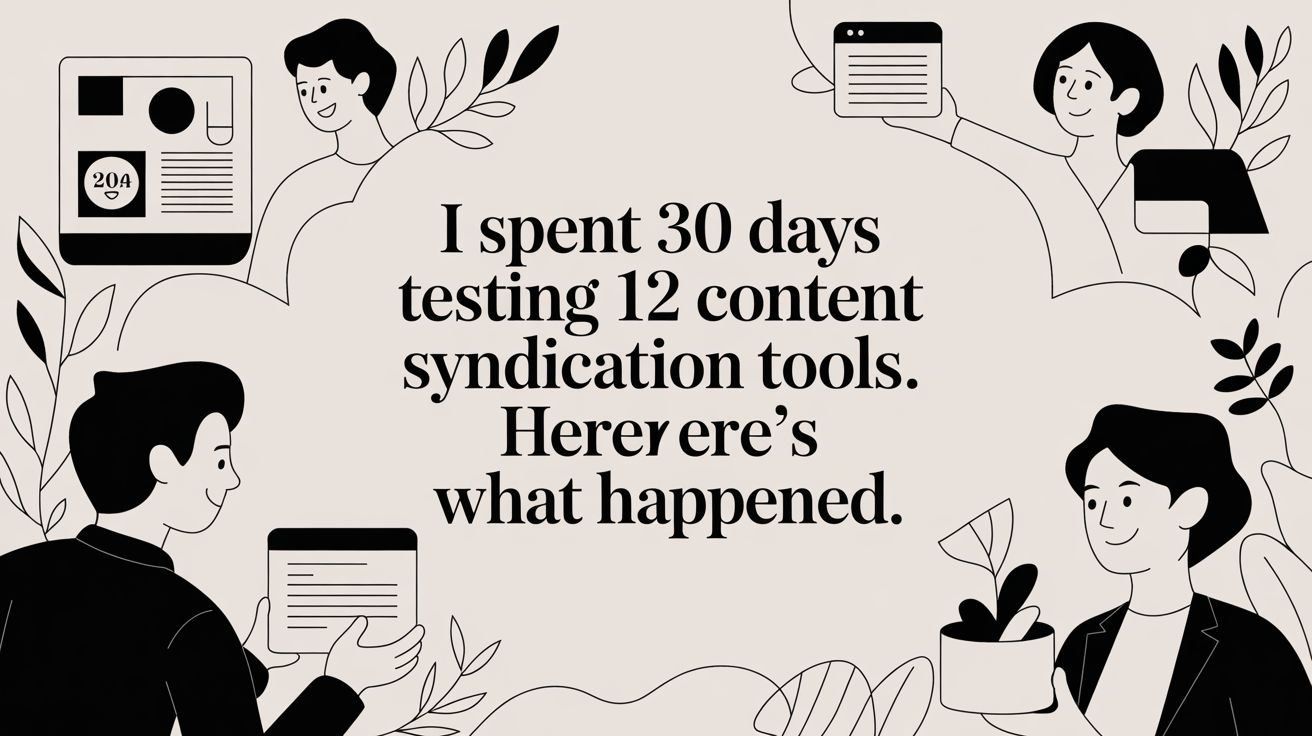 I Spent 30 Days Testing 12 Content Syndication Tools. Here’s What Happened.