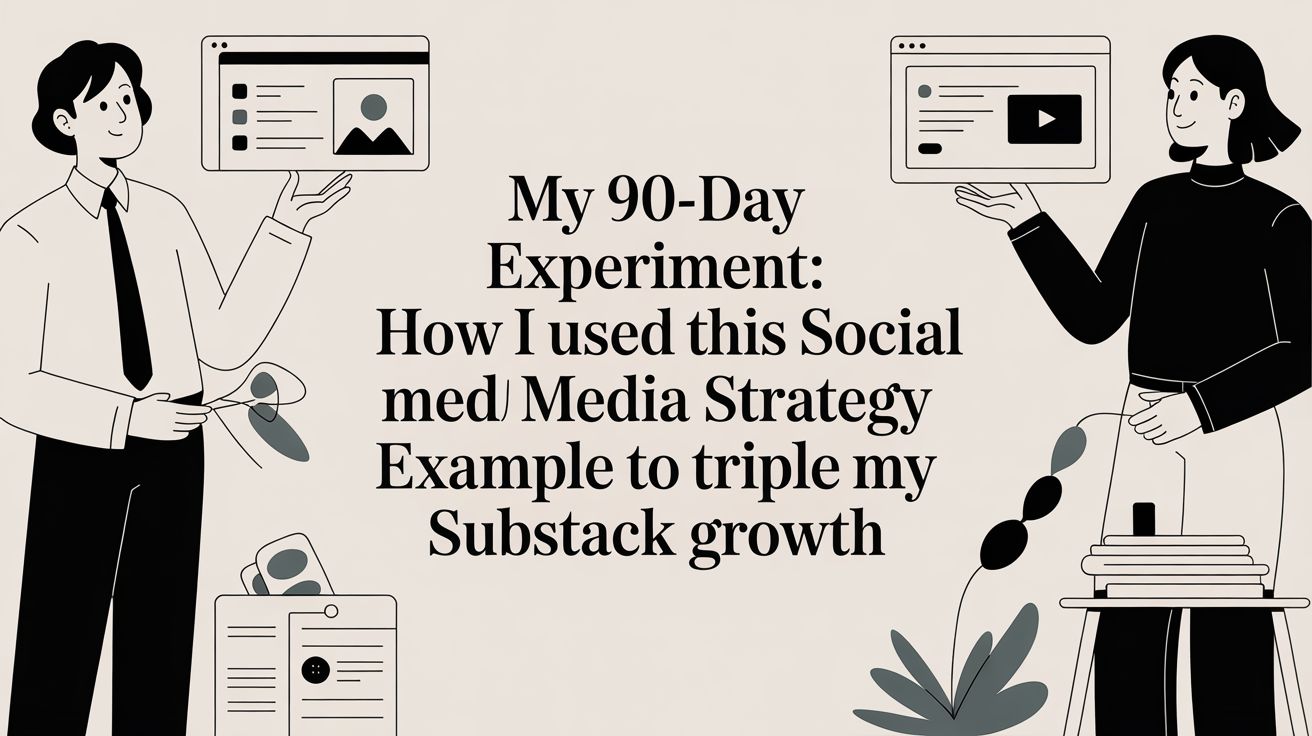 My 90-Day Experiment: How I Used This Social Media Strategy Example to Triple My Substack Growth