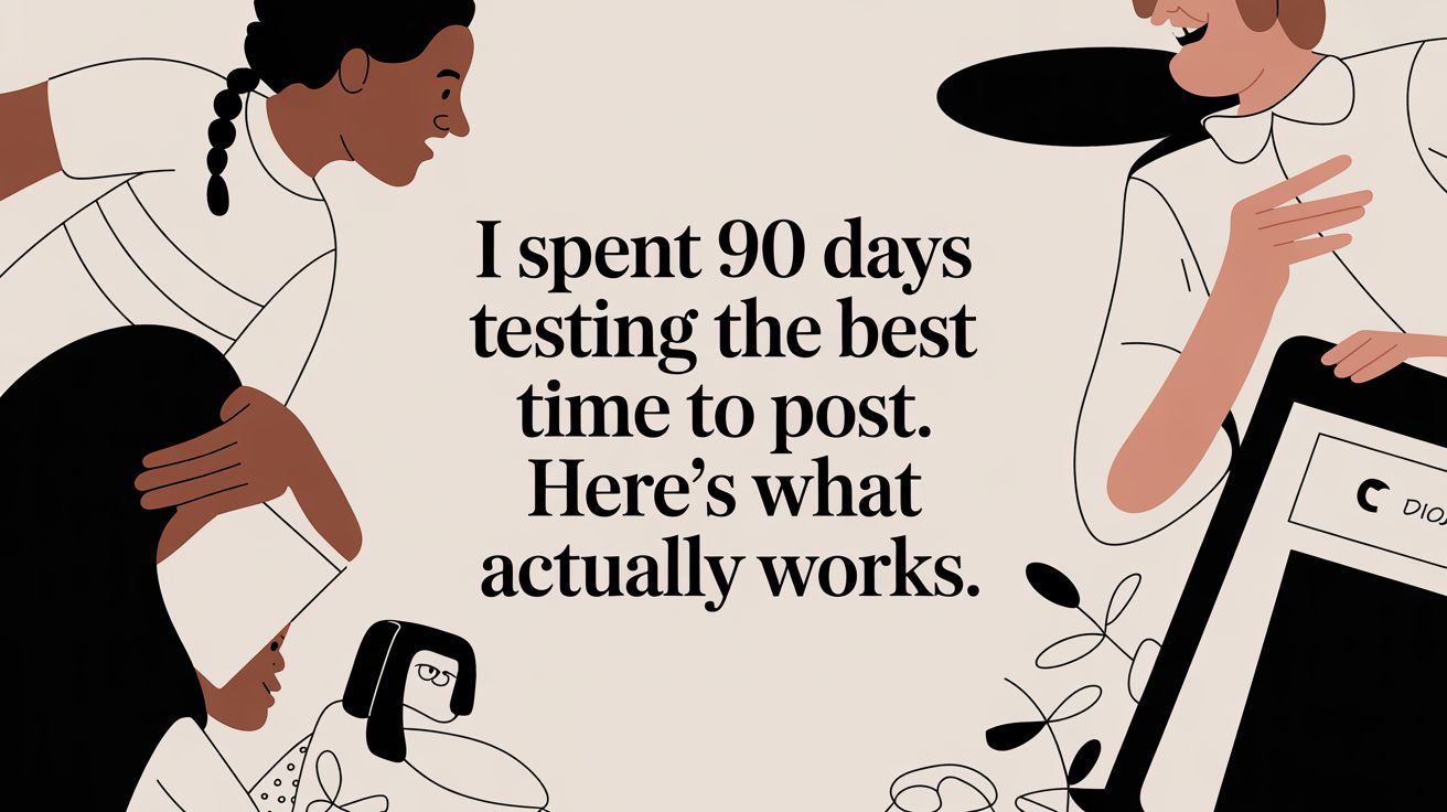 I Spent 90 Days Testing the Best Time to Post. Here's What Actually Works.