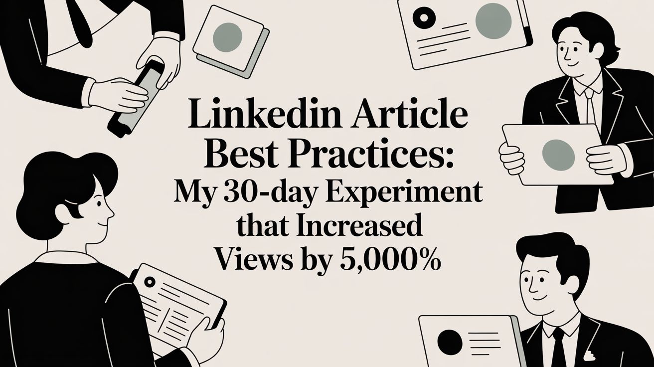 LinkedIn Article Best Practices: My 30-Day Experiment That Increased Views by 5,000%