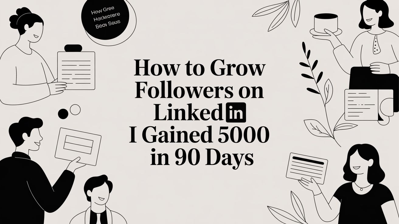 How I Gained 5,214 LinkedIn Followers in 90 Days (My Exact System)