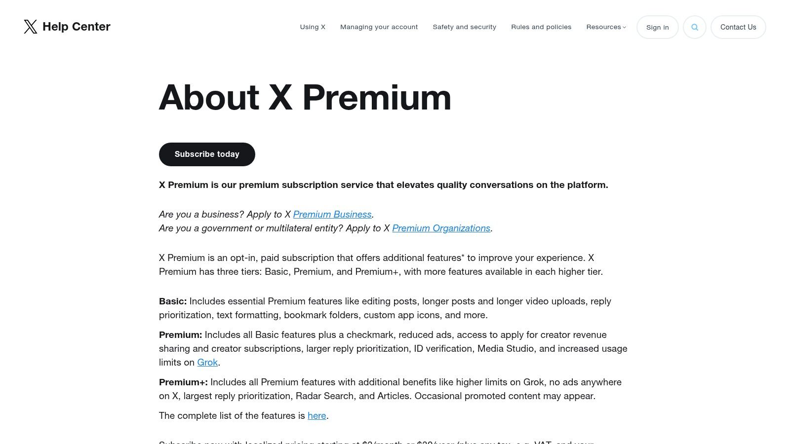 X Premium (for X Pro, formerly TweetDeck)