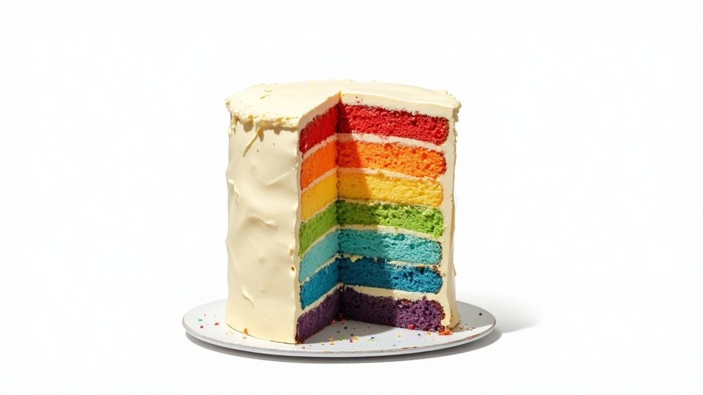 Rainbow Layer Cake