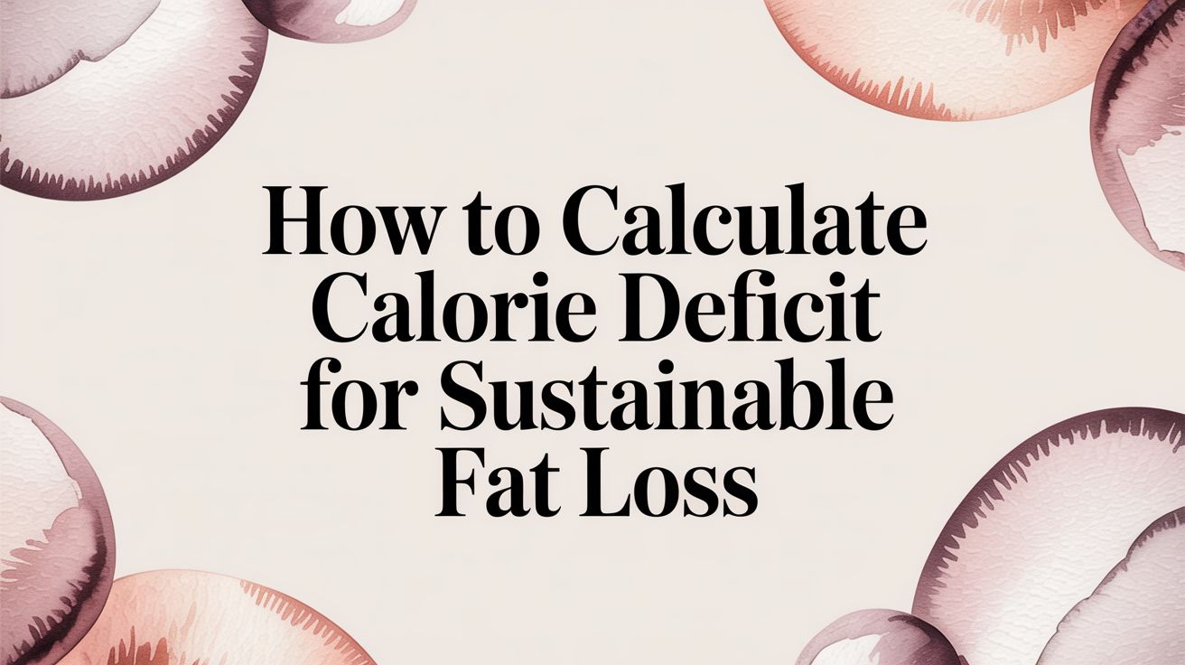 How to Calculate Calorie Deficit for Sustainable Fat Loss