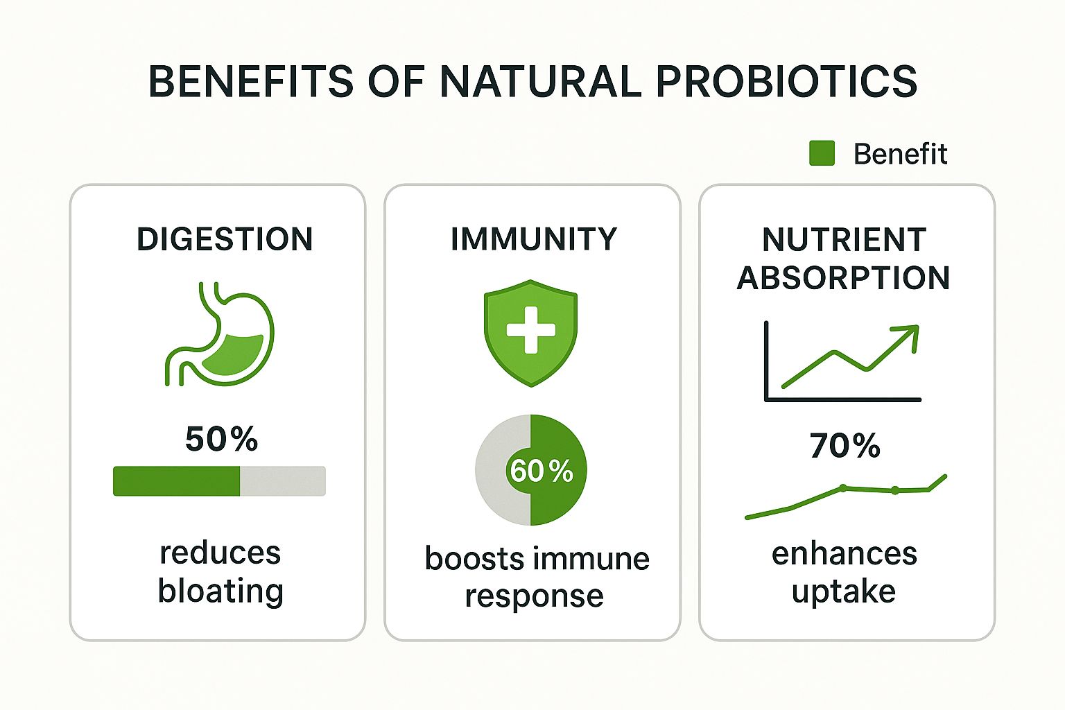 Infographic about natural probiotics
