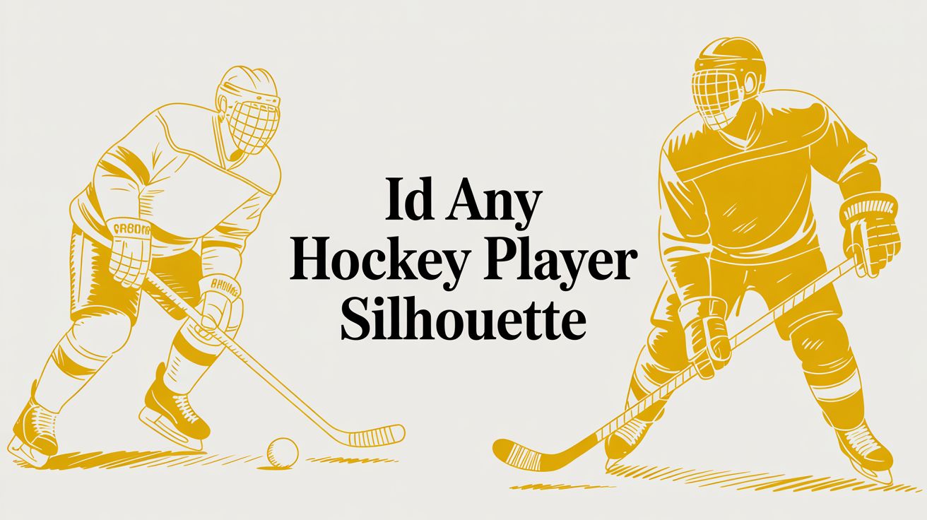 ID Any Hockey Player Silhouette