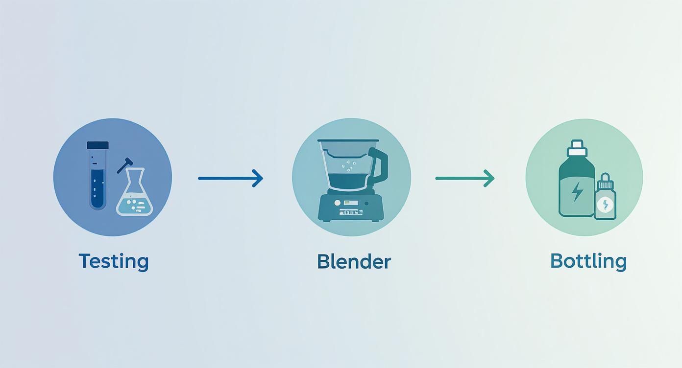 Infographic about custom supplement manufacturers