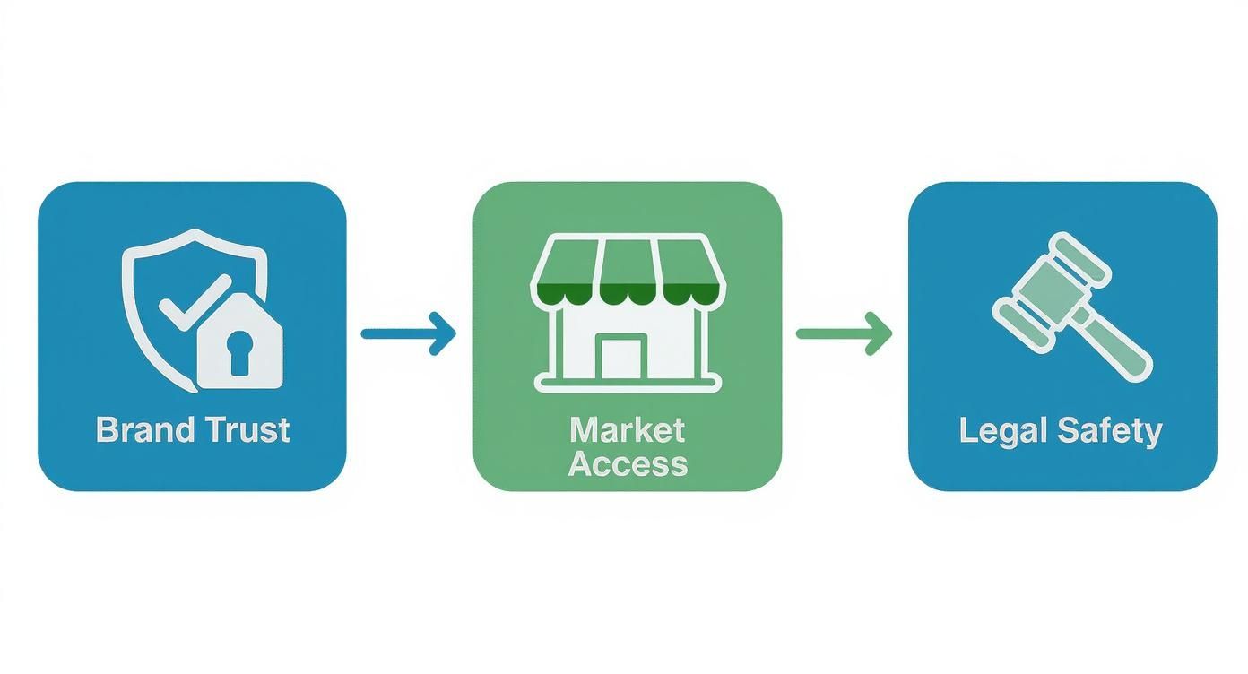 Infographic about what is third party verification
