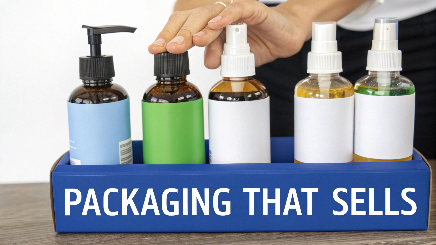 A collection of branded private label liquid vitamin bottles with droppers, ready for shipping.