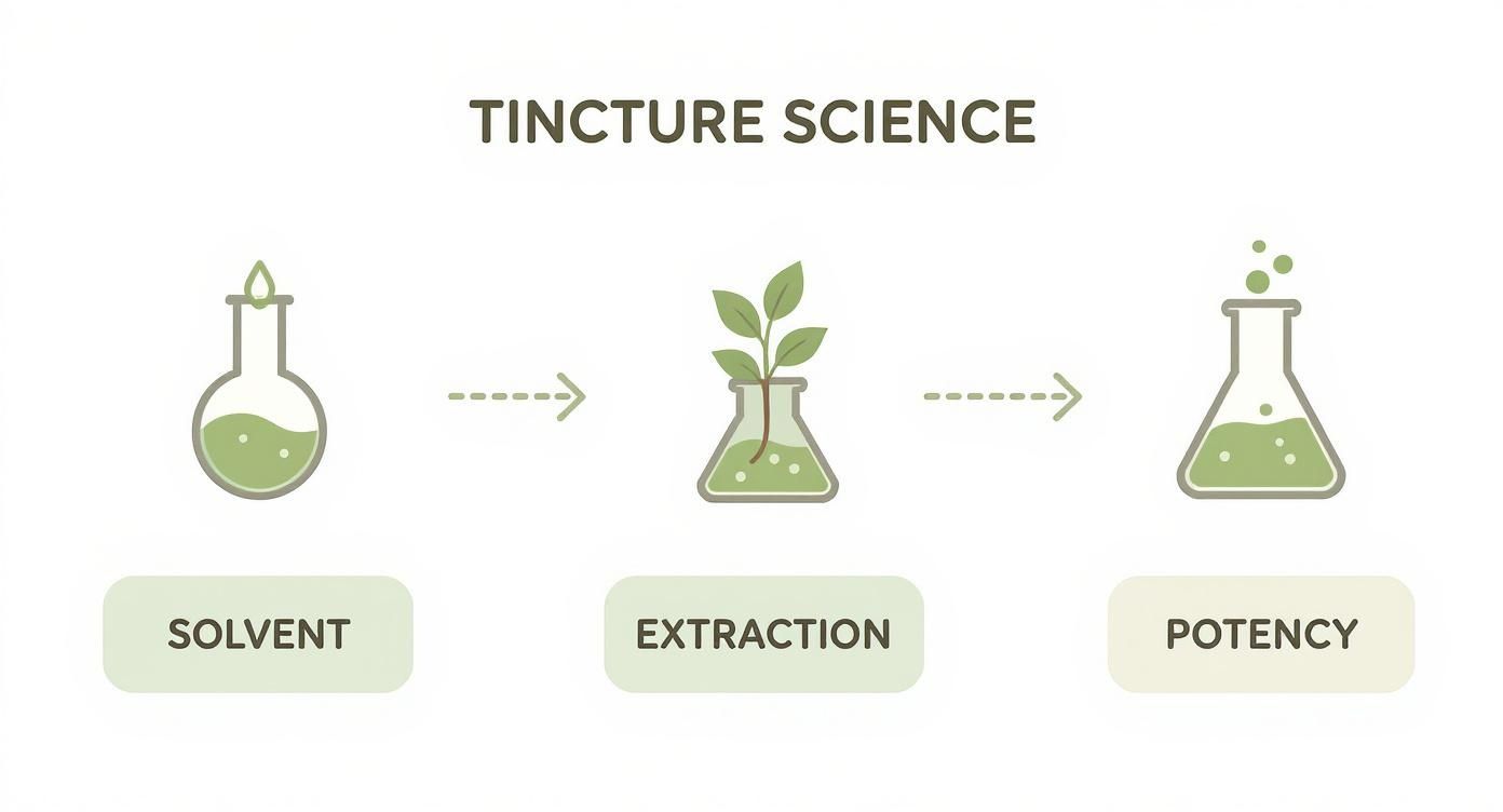 Infographic about what are herbal tinctures