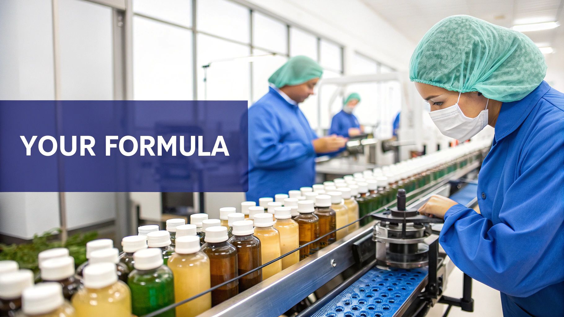 Saw Palmetto berries and extract in a lab setting, showing the journey from raw material to finished product.