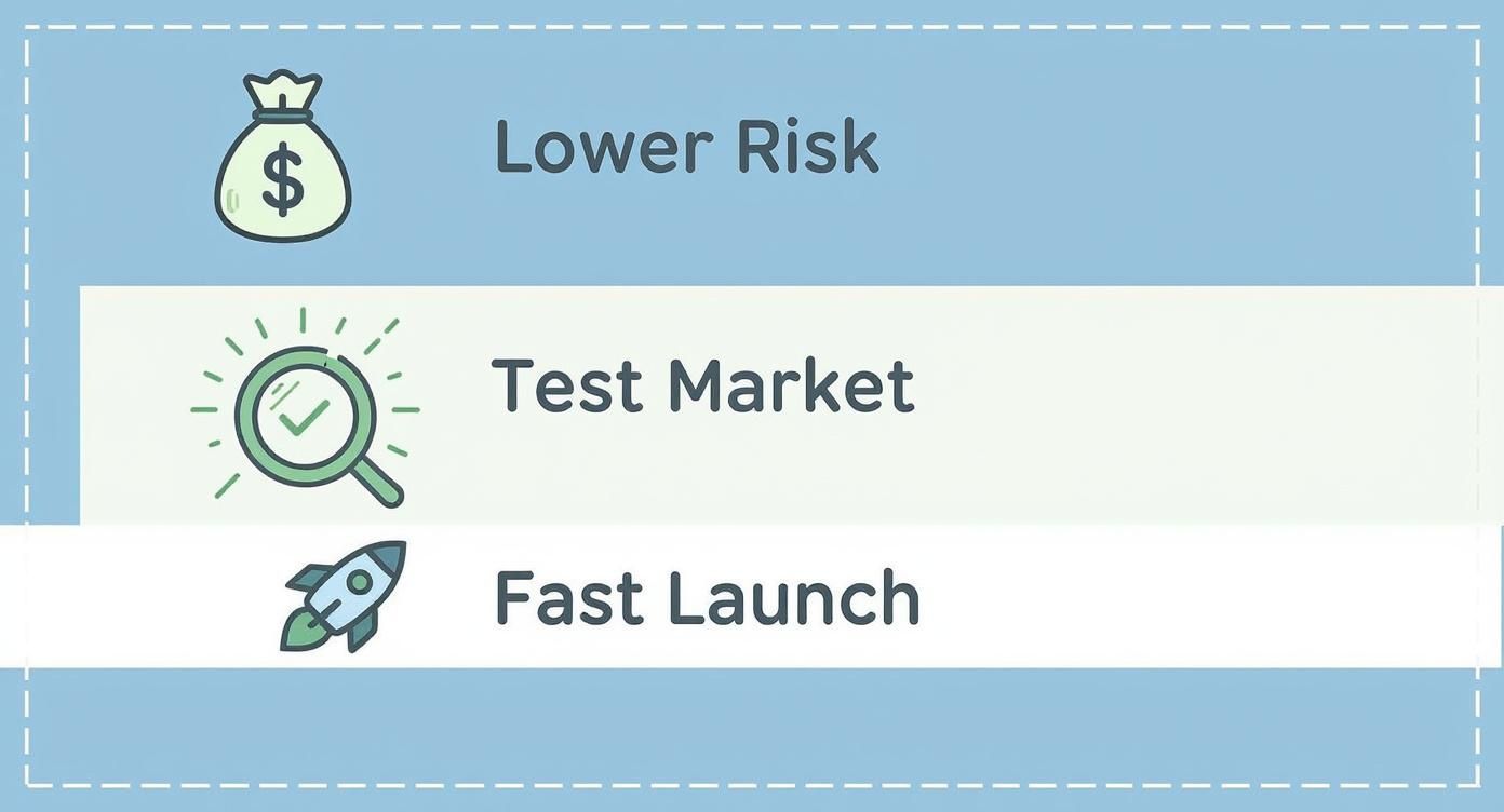 Infographic about small batch supplement manufacturing