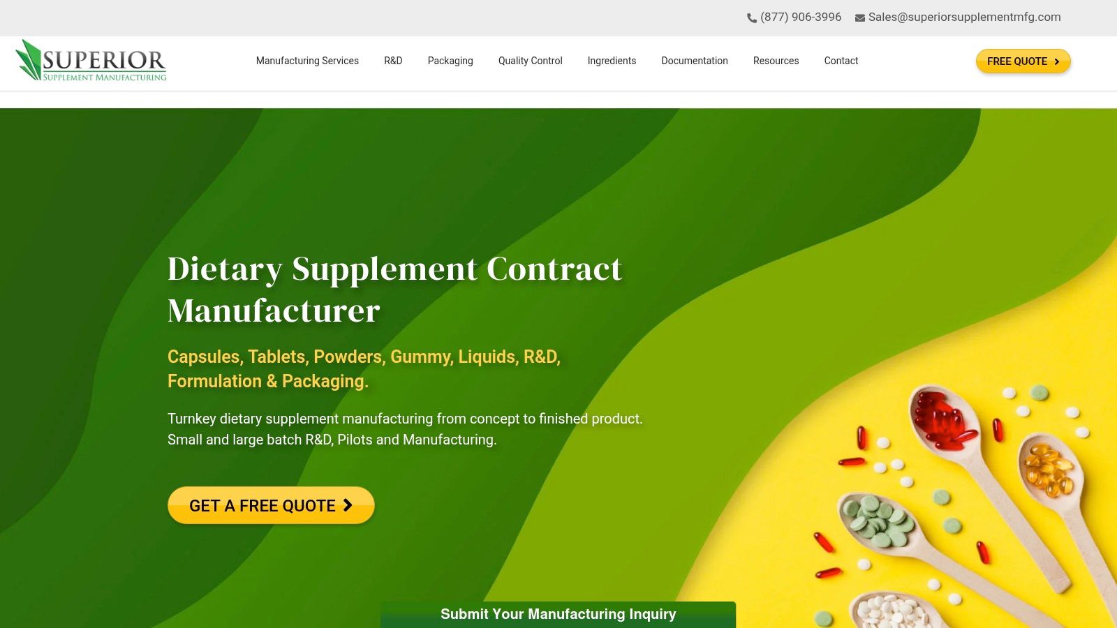 Superior Supplement Manufacturing