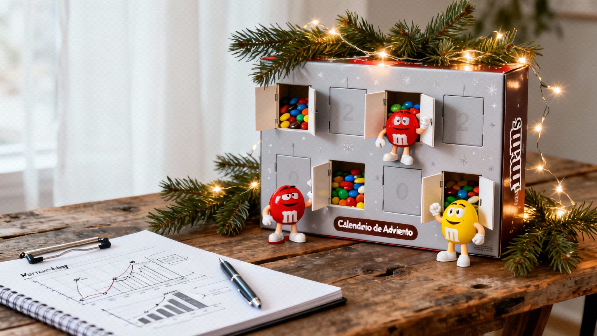 Guía: calendario adviento m&m's para fans y marcas
