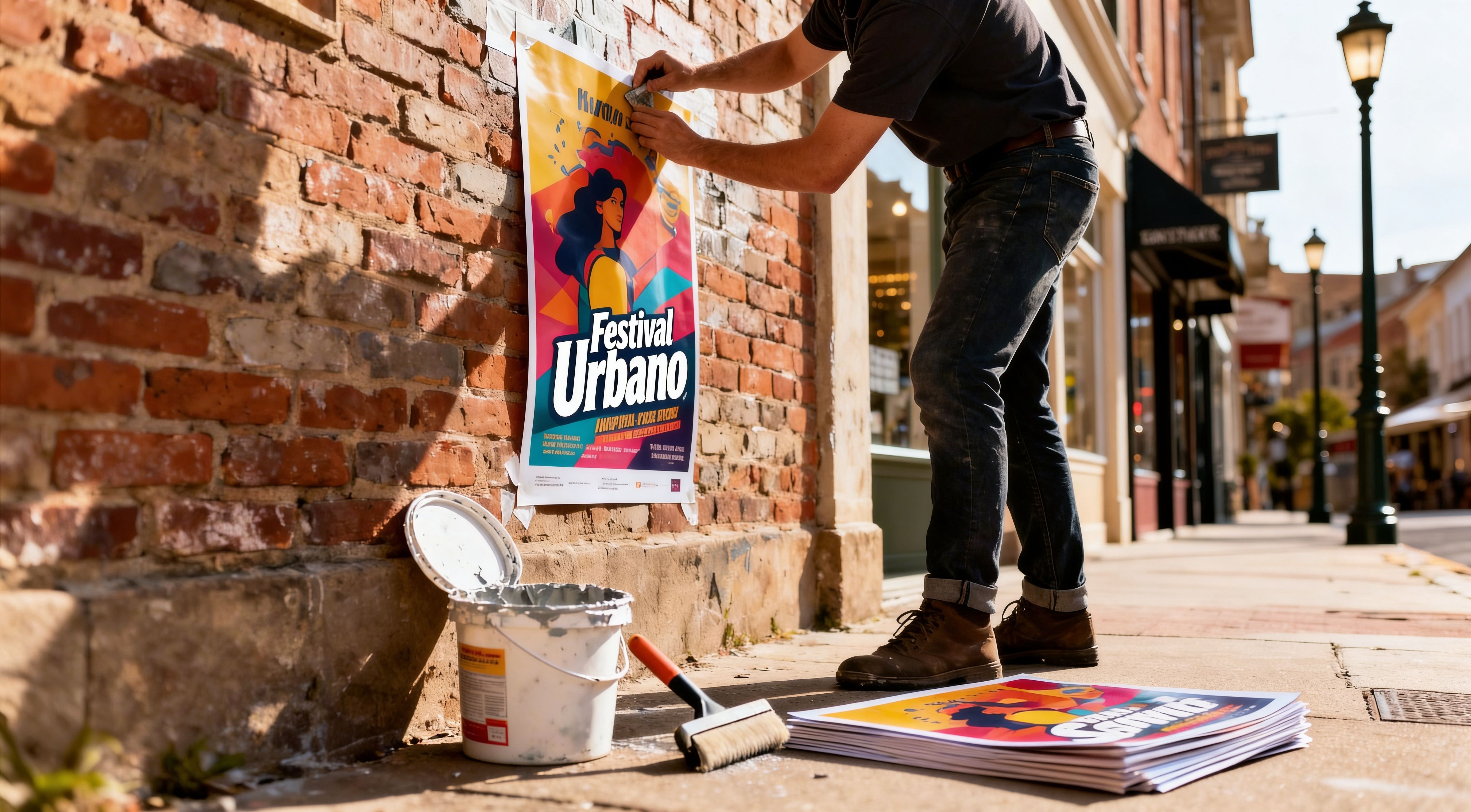 Guía práctica del pegado de carteles para potenciar tu marca local