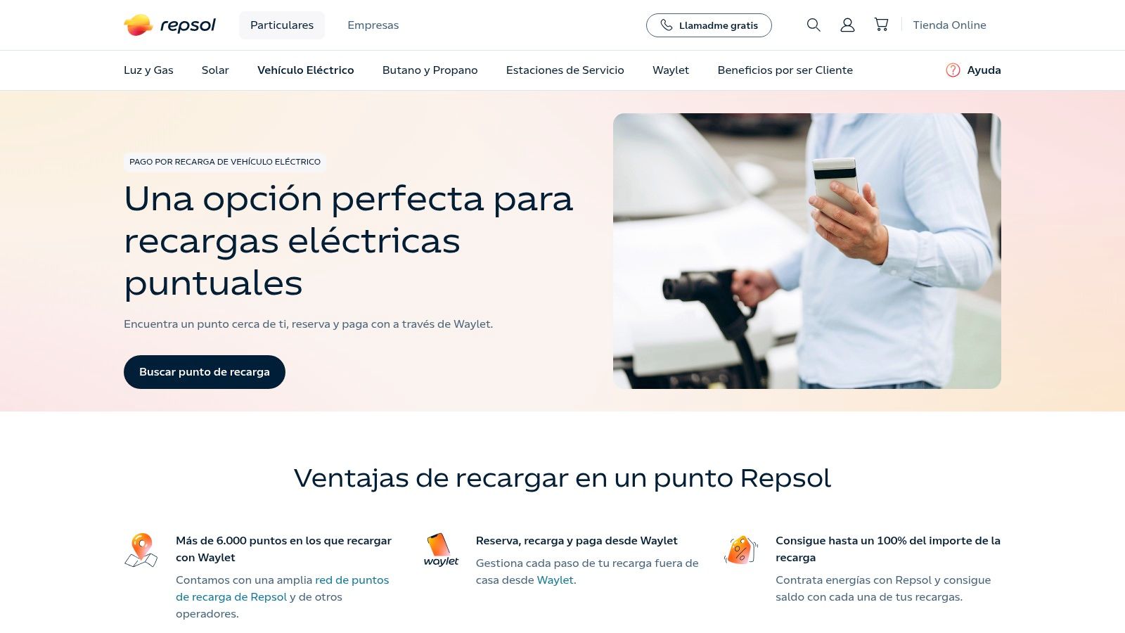 Repsol (Waylet – Recarga pública)