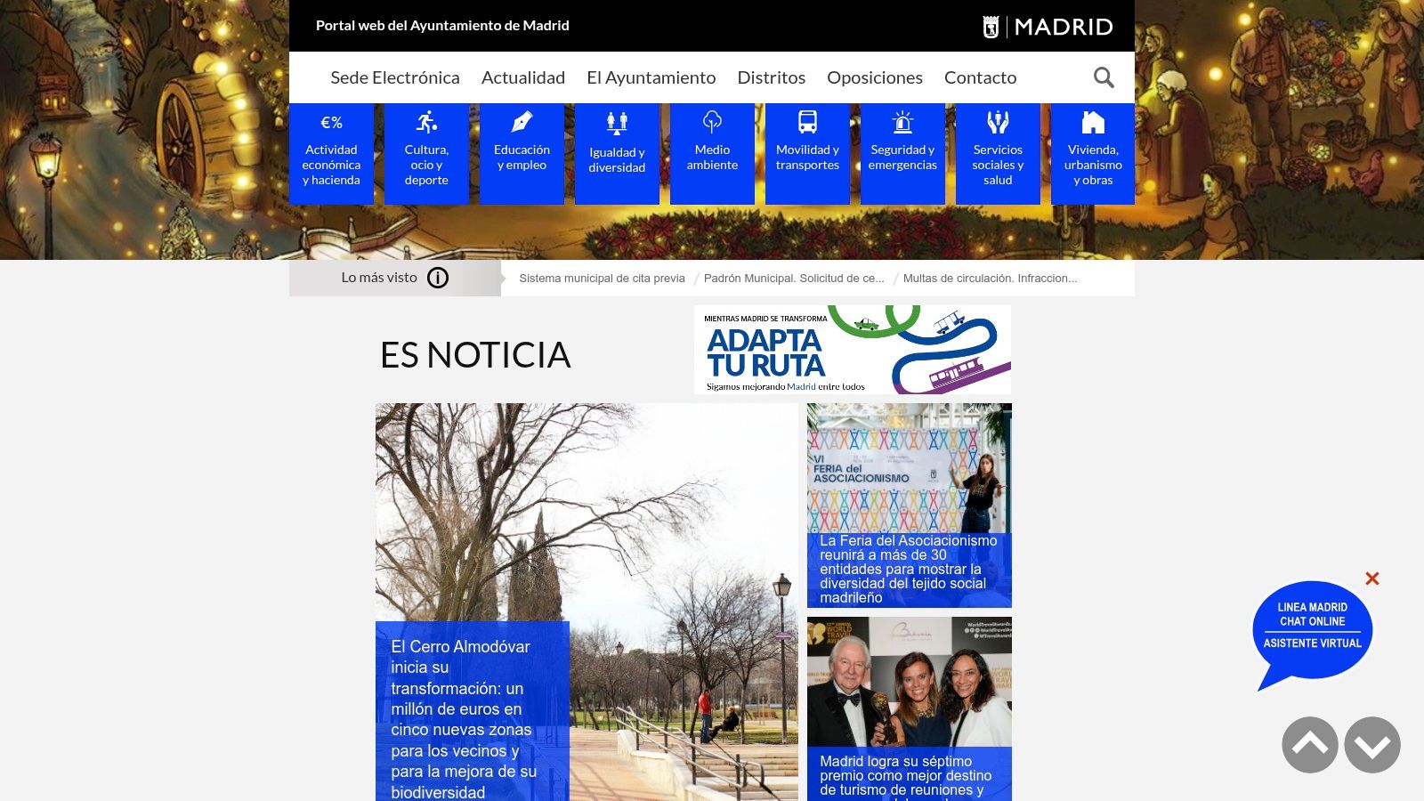 Ayuntamiento de Madrid – Movilidad eléctrica / Geoportal